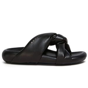 Marni twist buble sandals black leather 39/9 women NWT